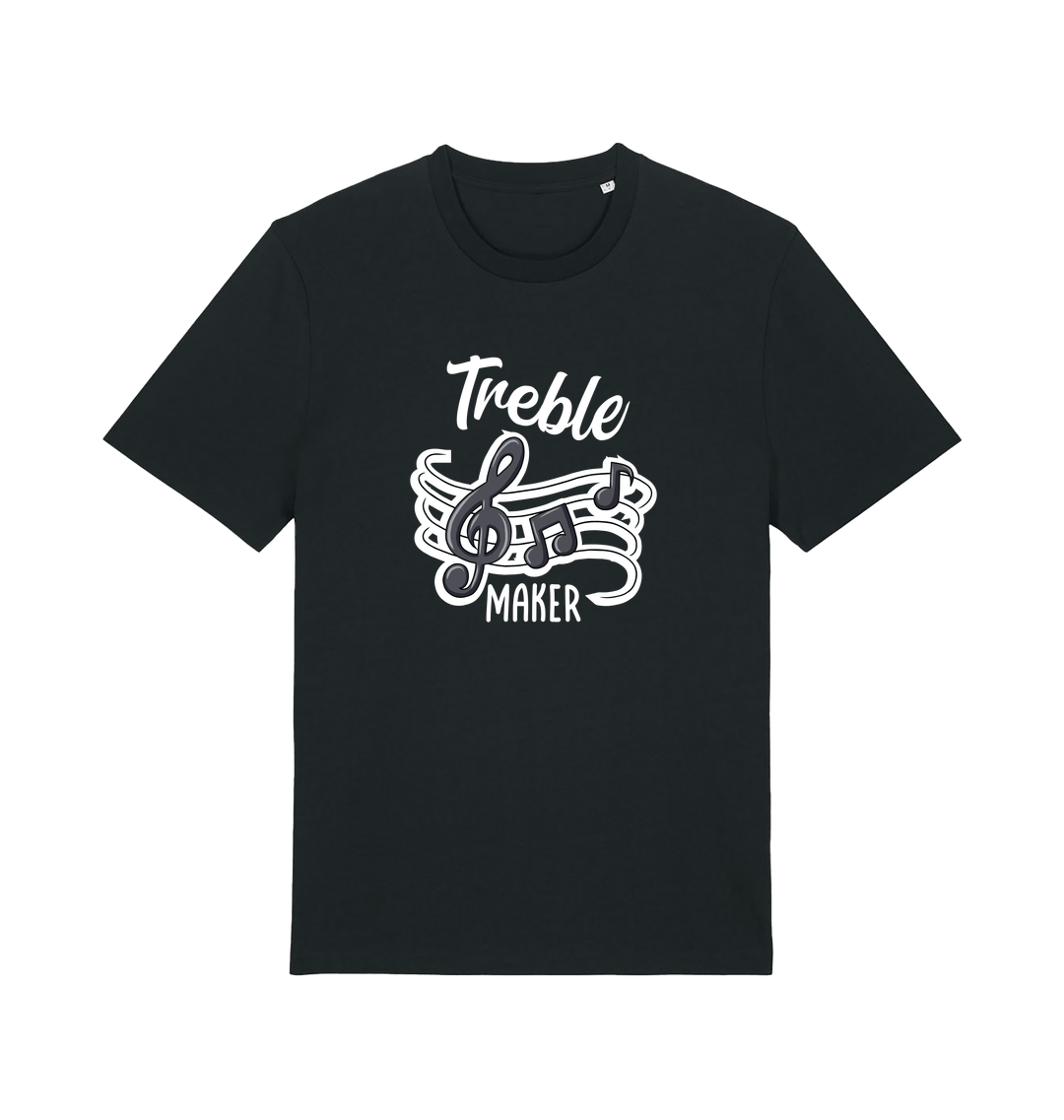 Black Printed T-shirt Front