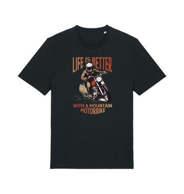 Black Printed T-shirt Front