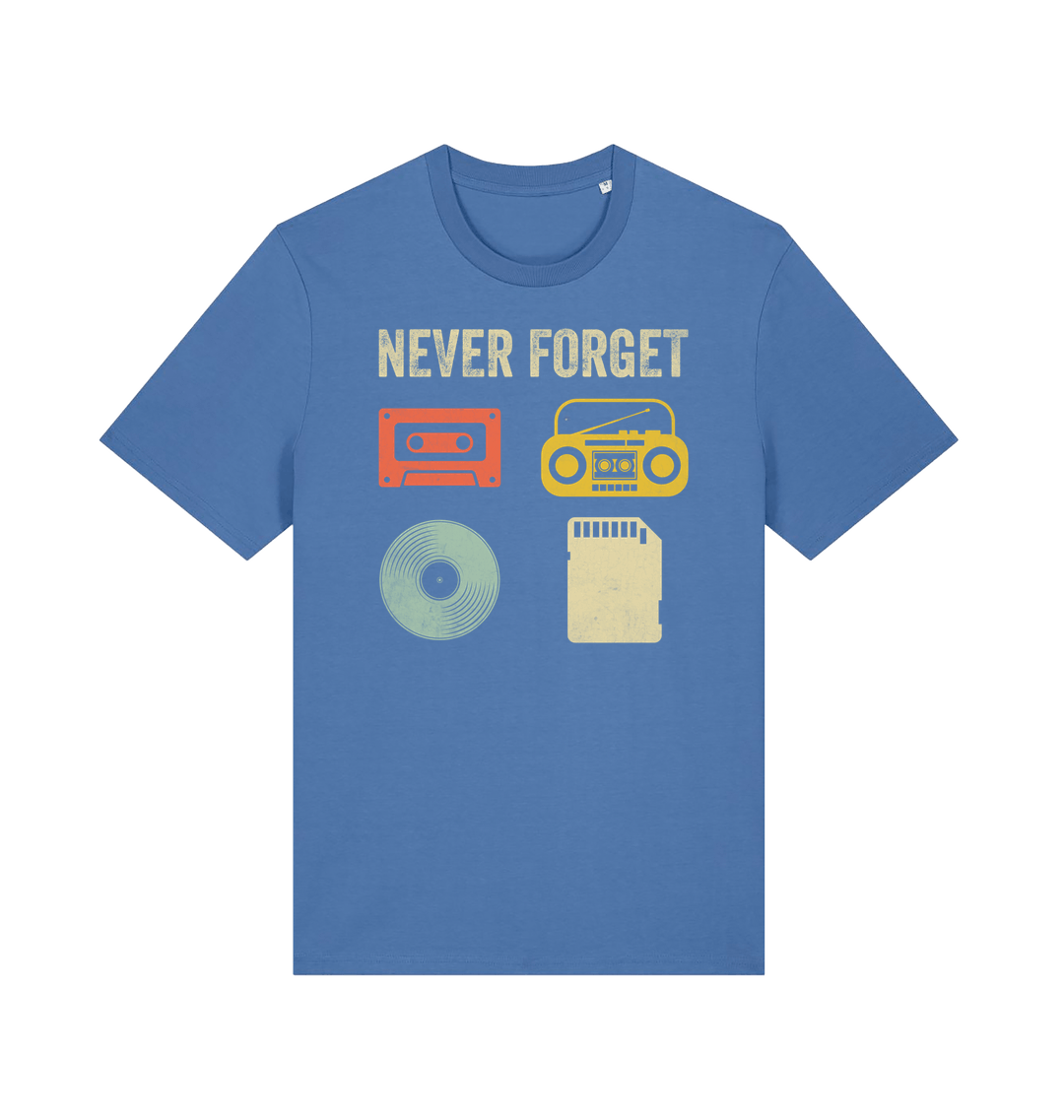 Bright Blue Printed T-shirt Front