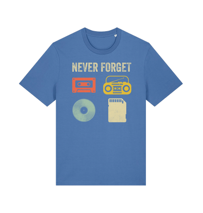 Bright Blue Printed T-shirt Front