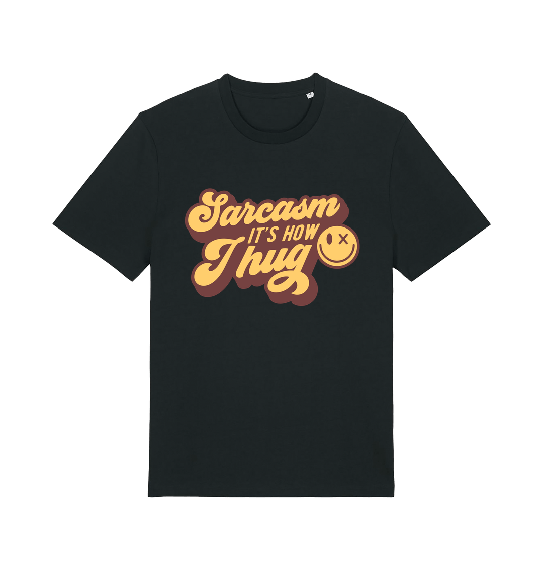 Black Printed T-shirt Front