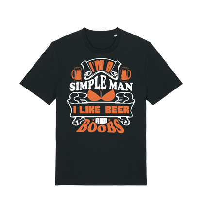 Black Printed T-shirt Front