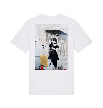 White Printed T-shirt Back