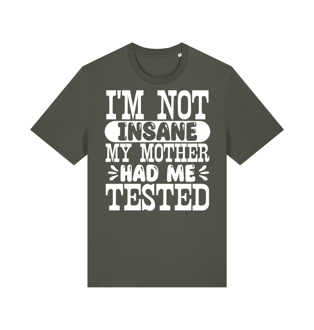 Khaki Printed T-shirt Front