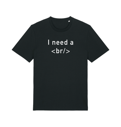 Black Printed T-shirt Front