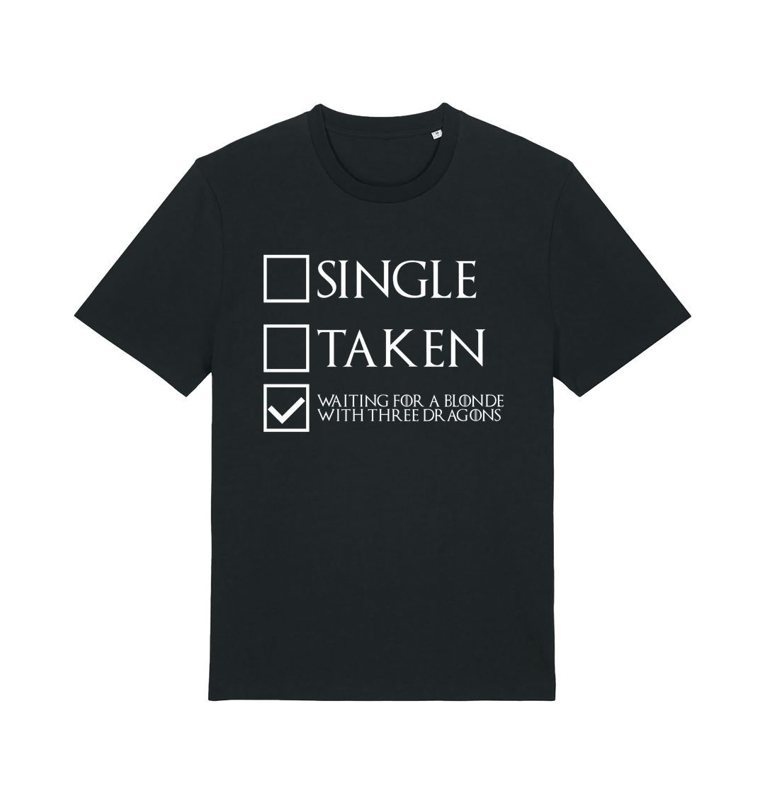 Black Printed T-shirt Front