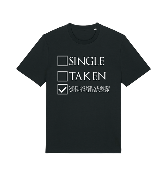 Black Printed T-shirt Front