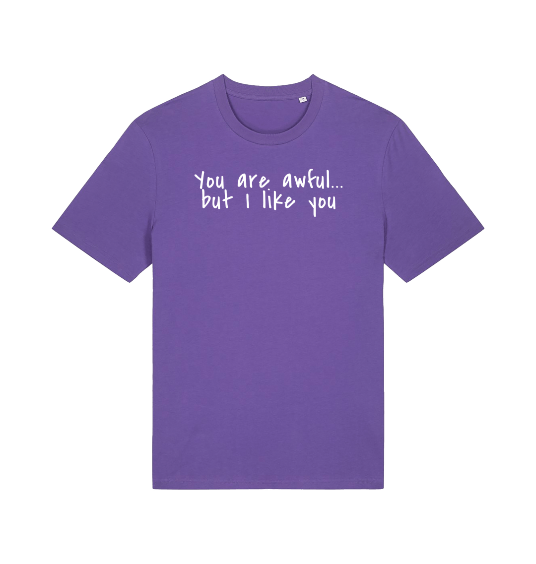 Purple Love Printed T-shirt Front