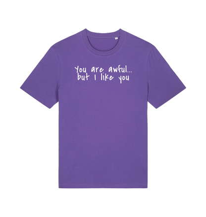 Purple Love Printed T-shirt Front