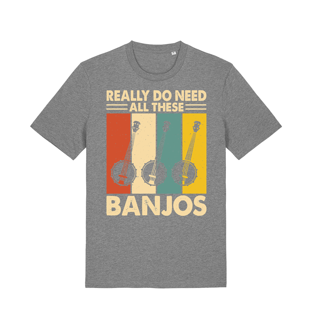 Mid Heather Grey Printed T-shirt Front