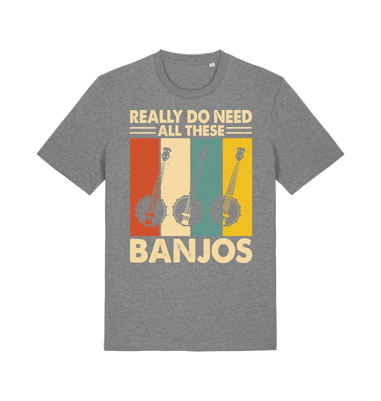 Mid Heather Grey Printed T-shirt Front