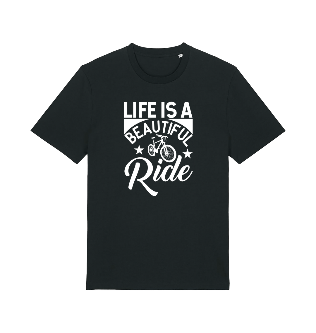 Black Printed T-shirt Front