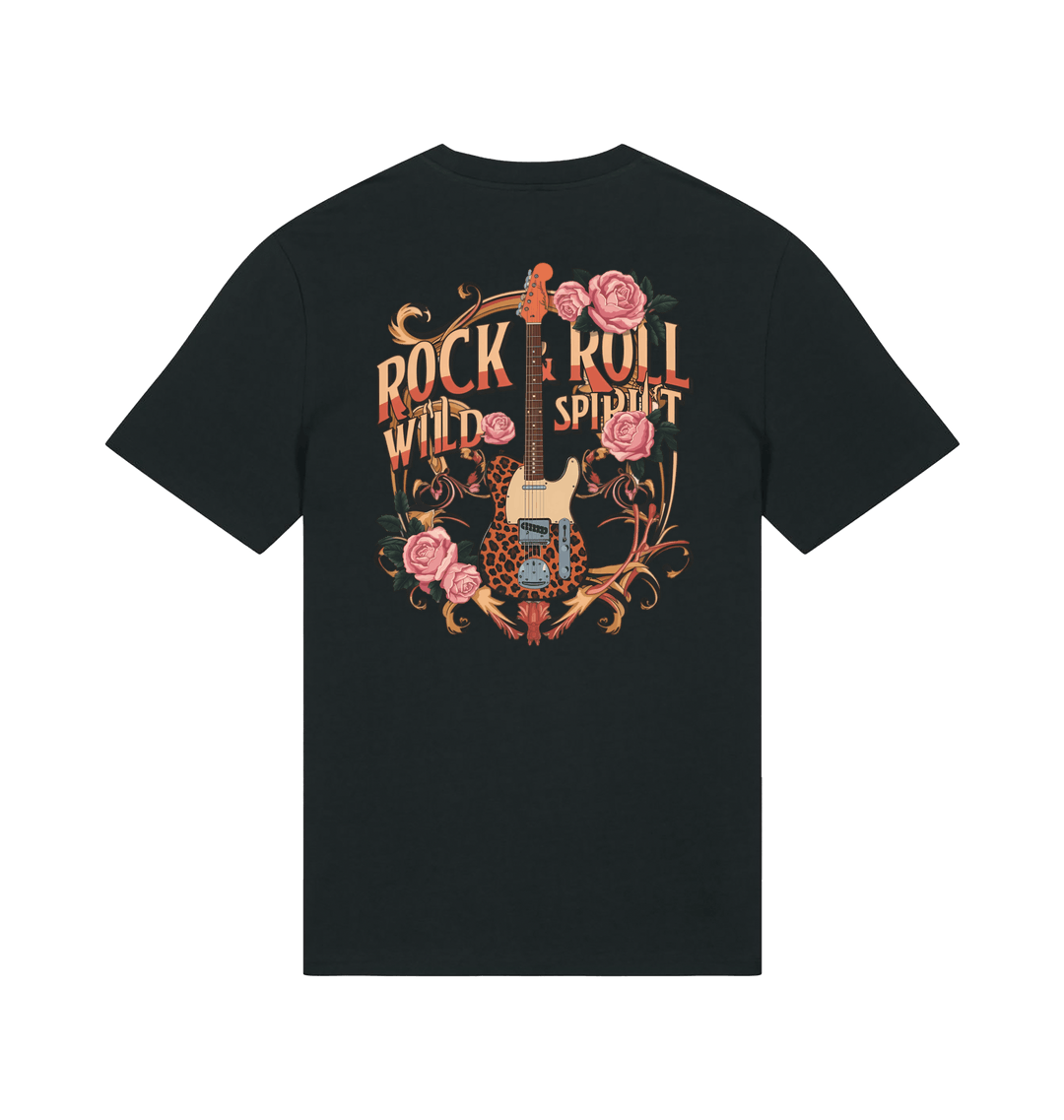 Black Printed T-shirt Back