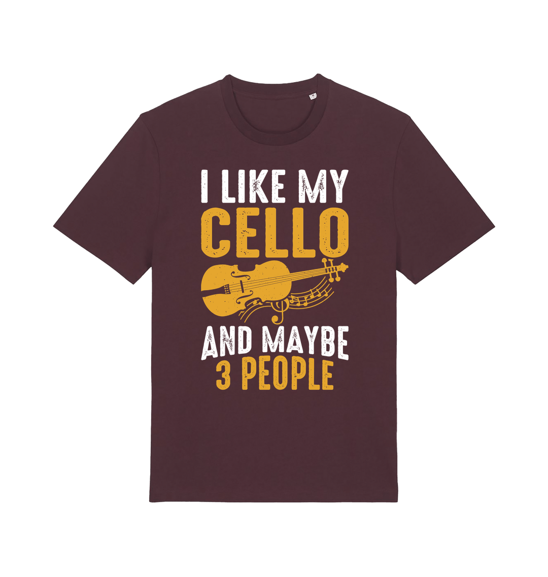 Red Brown Printed T-shirt Front