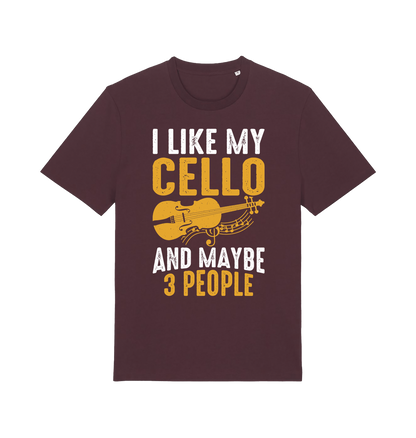 Red Brown Printed T-shirt Front