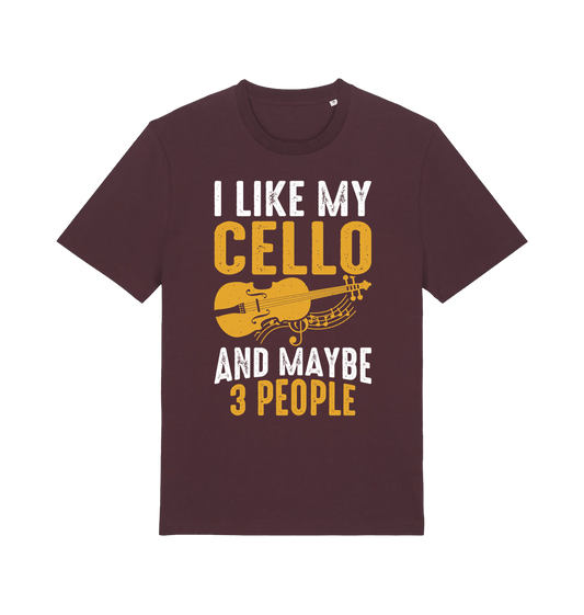 Red Brown Printed T-shirt Front