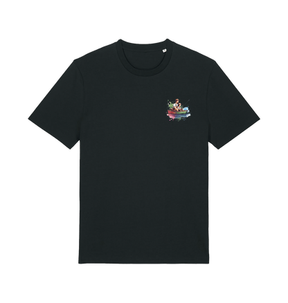 Black Printed T-shirt Front