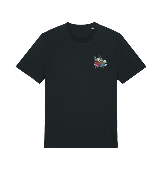 Black Printed T-shirt Front