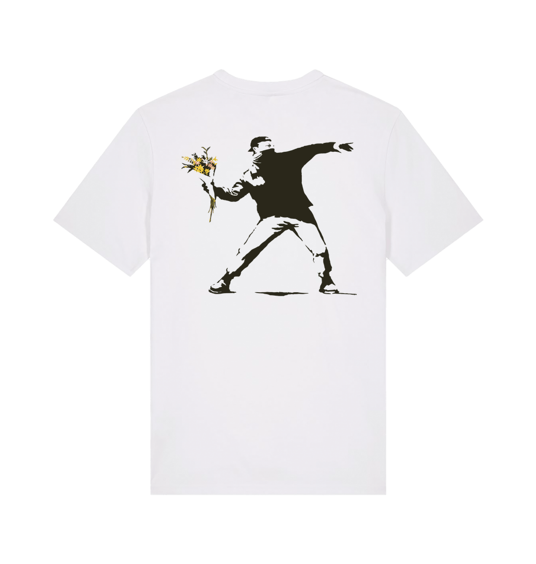 White Printed T-shirt Back