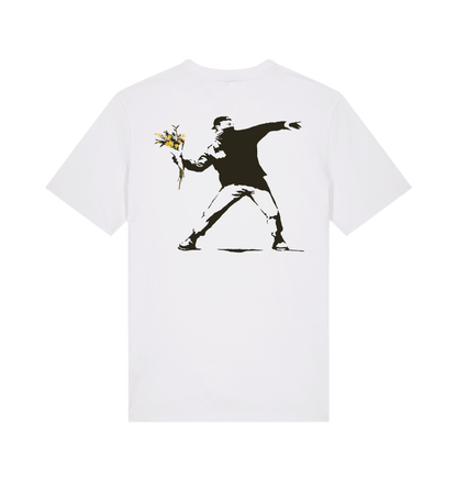 White Printed T-shirt Back