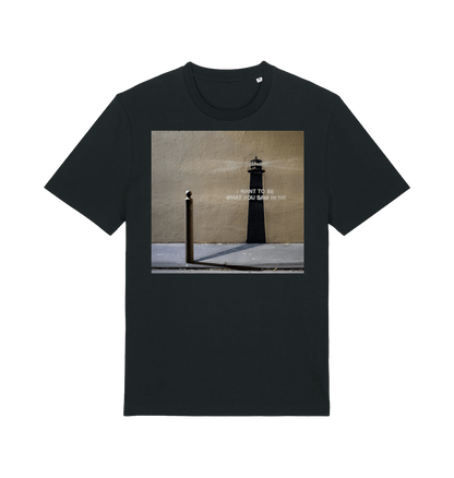 Black Printed T-shirt Front