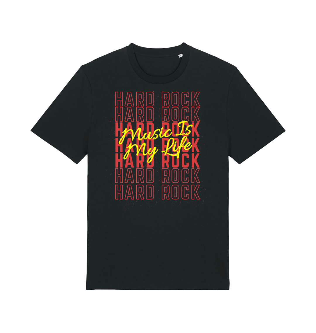 Black Printed T-shirt Front