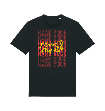 Black Printed T-shirt Front