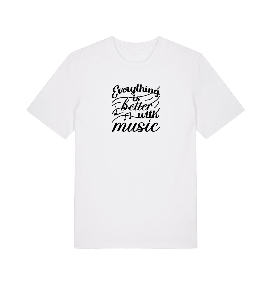 White Printed T-shirt Front