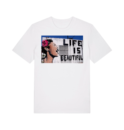 White Printed T-shirt Front