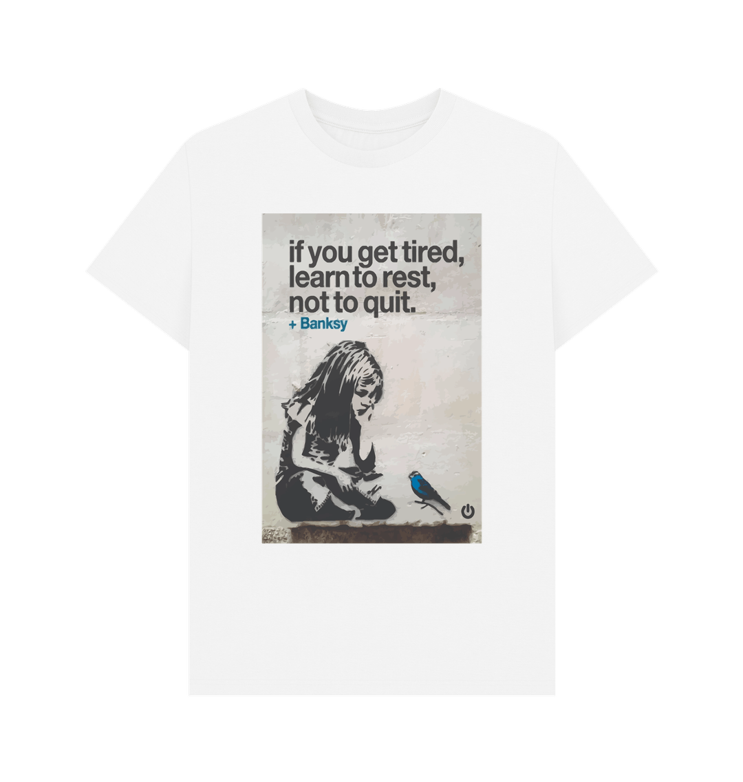 White Printed T-shirt Front