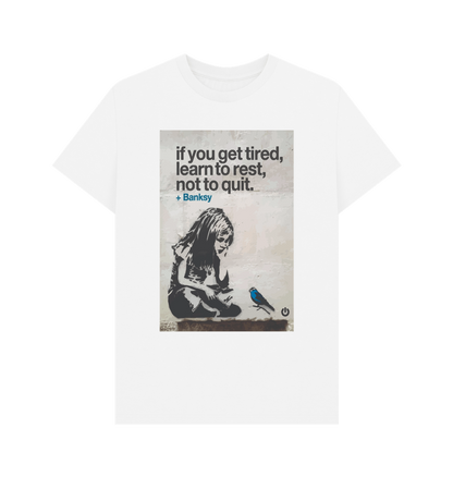 White Printed T-shirt Front