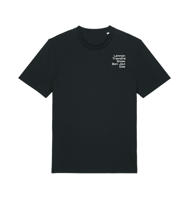 Black Printed T-shirt Front