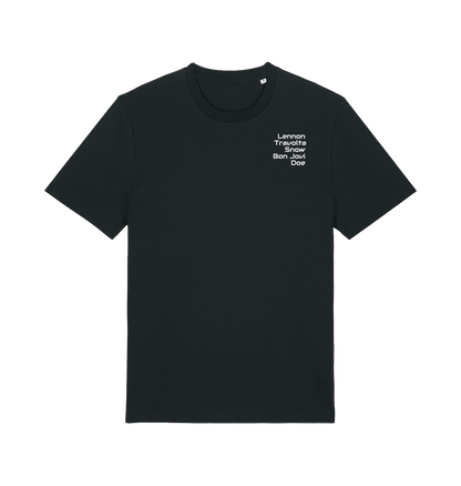 Black Printed T-shirt Front