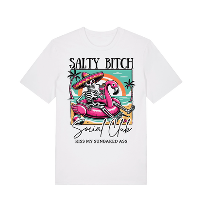 White Printed T-shirt Front