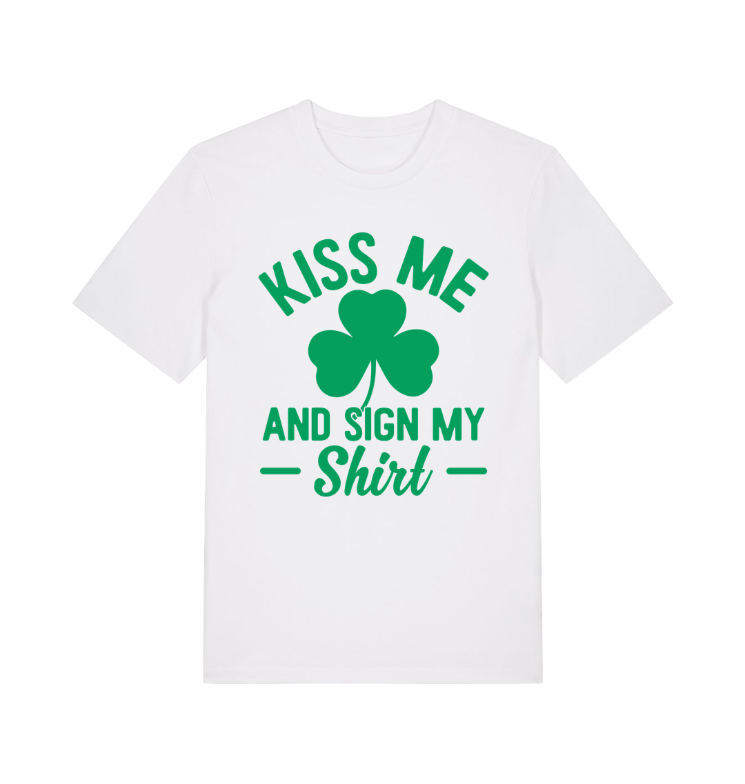 White Printed T-shirt Front