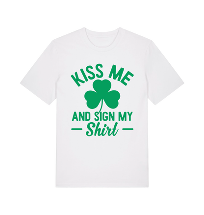 White Printed T-shirt Front