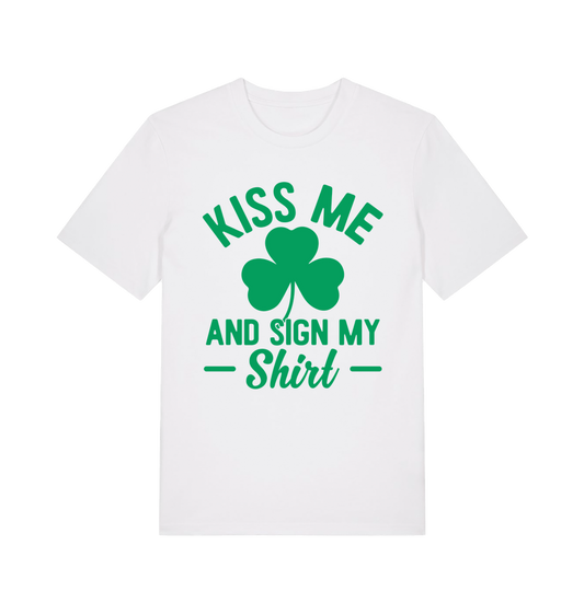 White Printed T-shirt Front