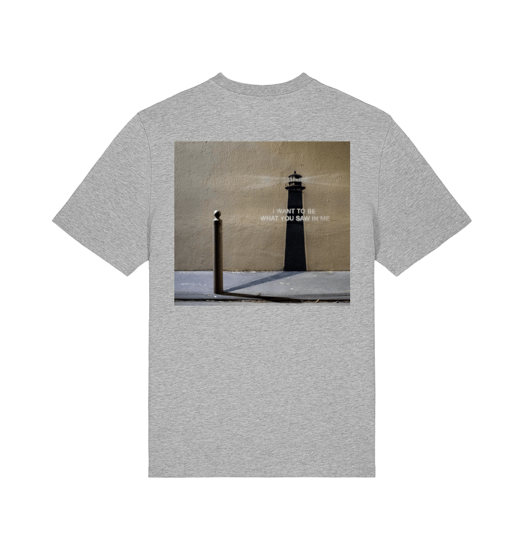 Heather Grey Printed T-shirt Back