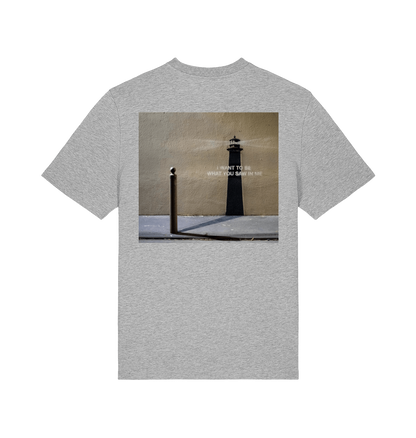 Heather Grey Printed T-shirt Back