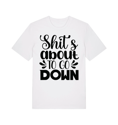 White Printed T-shirt Front