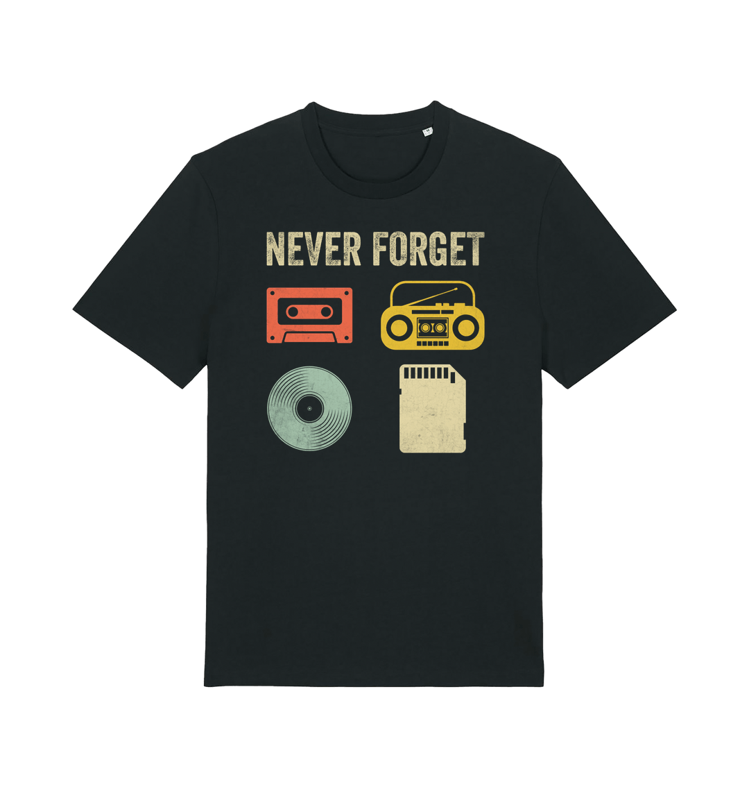 Black Printed T-shirt Front