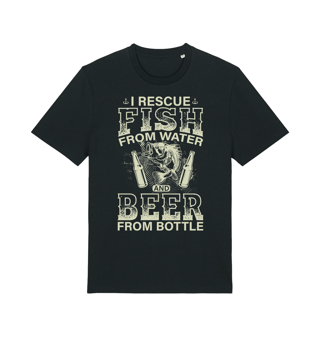 Black Printed T-shirt Front