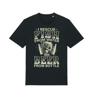 Black Printed T-shirt Front