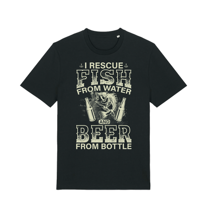Black Printed T-shirt Front