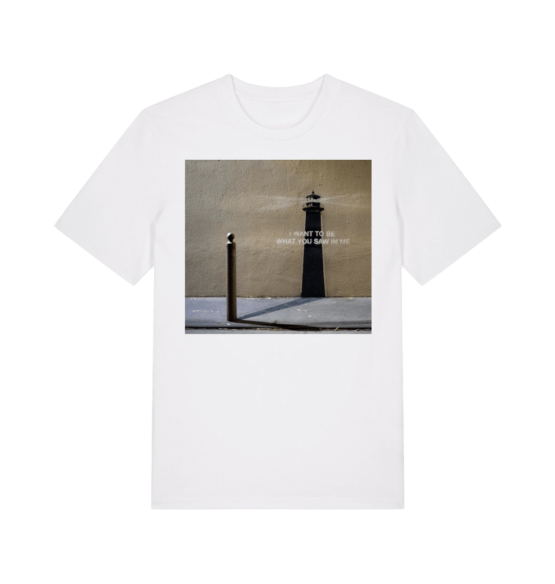 White Printed T-shirt Front