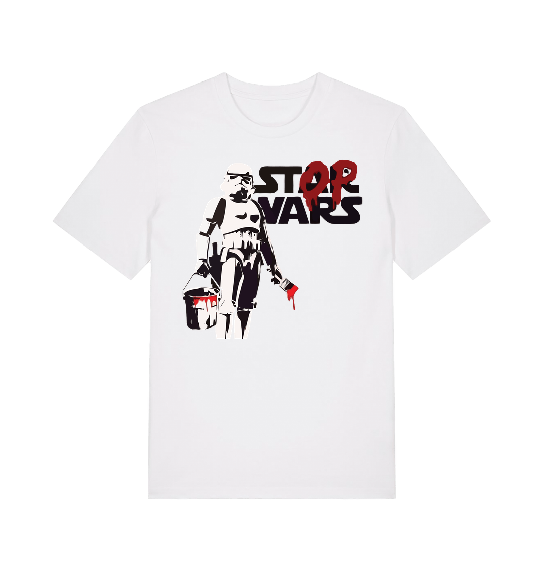 White Printed T-shirt Front