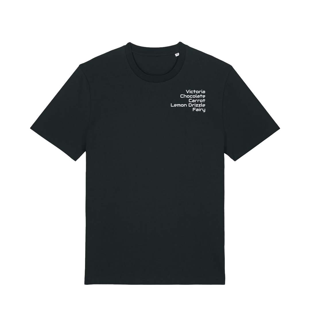 Black Printed T-shirt Front