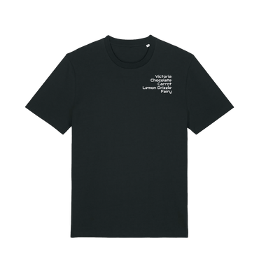 Black Printed T-shirt Front