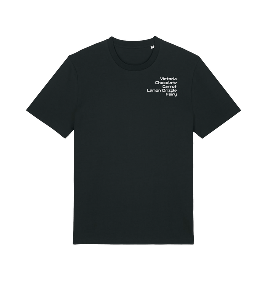 Black Printed T-shirt Front
