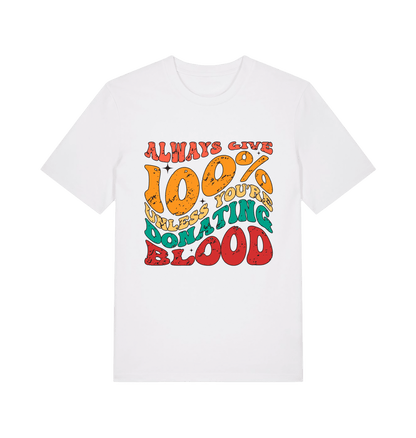 White Printed T-shirt Front
